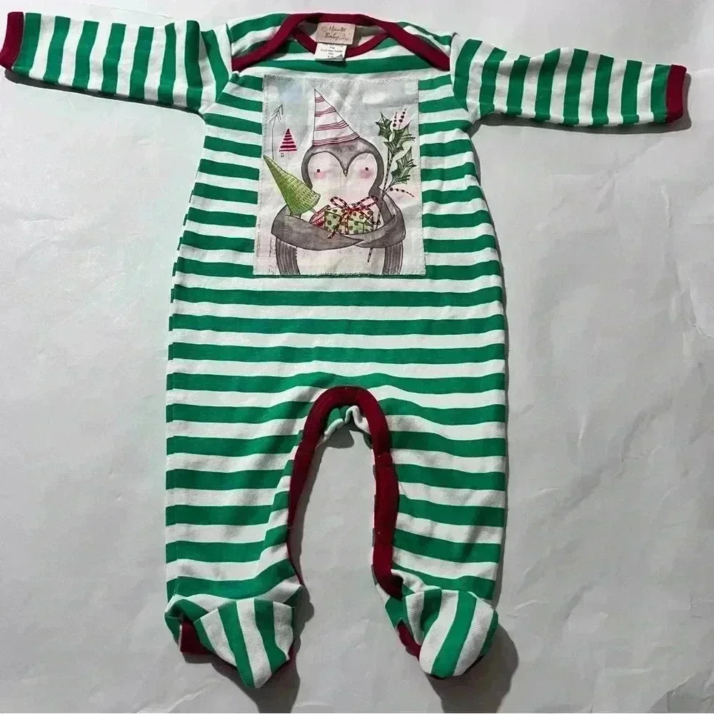 Christmas onesie cotton baby 3-6 months new without tag holiday unisex onsie - Picture 1 of 4